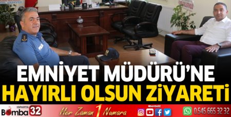 Kaymakam Çelik’ten İlçe Emniyet Müdürüne hayırlı olsun ziyareti