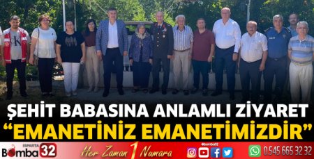 Kaymakam Çimşit’ten şehit babasına Babalar Günü ziyareti