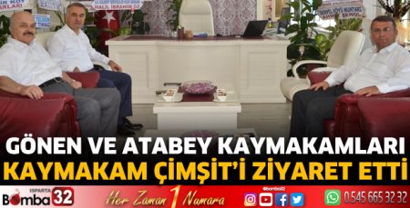 Kaymakam Çimşit'e ziyaretler sürüyor
