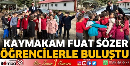 Kaymakam Fuat Sözer öğrencilerle buluştu