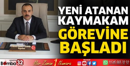 Kaymakam görevine başladı