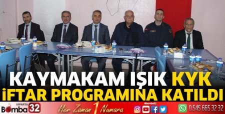 Kaymakam Işık iftar programına katıldı