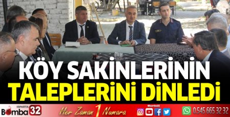 Kaymakam Işık, İslamköy sakinlerini dinledi