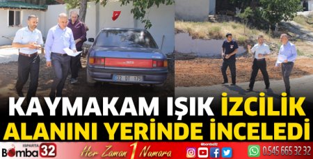 Kaymakam Işık izcilik alanını yerinde inceledi