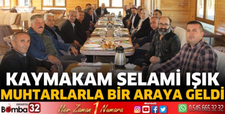 Başkan Pehlivan muhtarlarla bir araya geldi