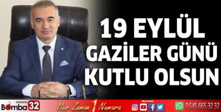 Kaymakam Işık'ın Gaziler Günü mesajı