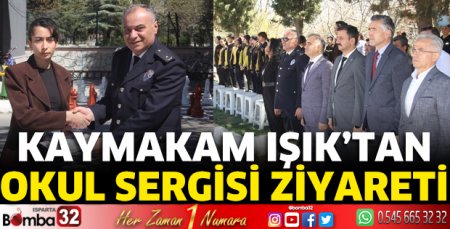 Kaymakam Işık'tan okul sergisi ziyareti
