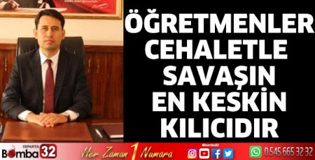 Kaymakam Kantilav'ın Öğretmenler Günü mesajı