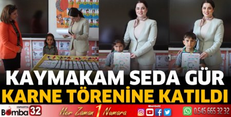 Kaymakam Seda Gür, Karne Törenine Katıldı