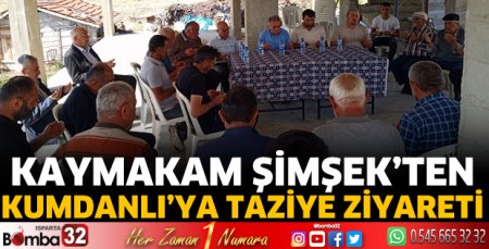 Kaymakam Şimşek'ten taziye ziyareti