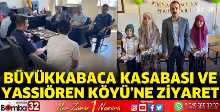 Kaymakam Tecimen'den ziyaretler