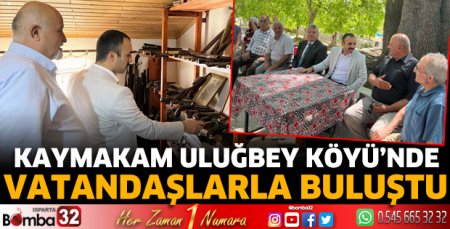 Kaymakam vatandaşlarla bir araya geldi