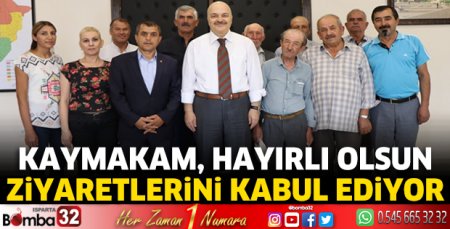 Kaymakam Yıldız'a hayırlı olsun ziyaretleri sürüyor
