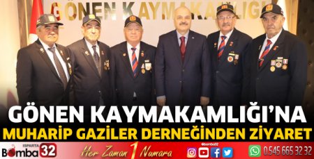 Kaymakam Yıldız'a Isparta Muharip Gaziler Derneğinden ziyaret