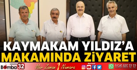 Kaymakam Yıldız'a makamında ziyaret