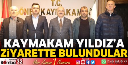 Kaymakam Yıldız'a ziyarette bulundular