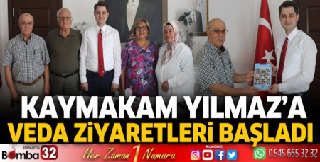 Kaymakam Yılmaz'a veda ziyareti