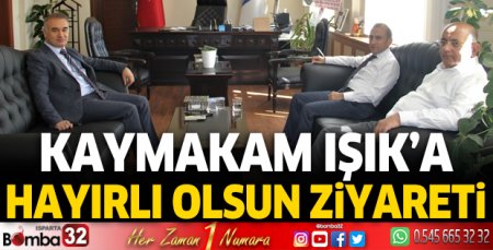 Kaymakam'a hayırlı olsun ziyareti