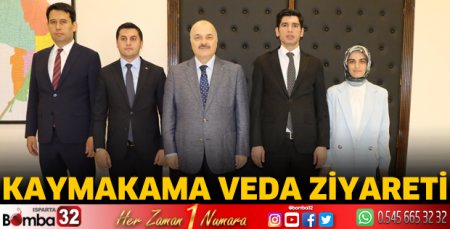 Kaymakama veda ziyareti
