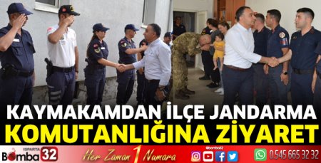Kaymakamdan Jandarma'ya ziyaret