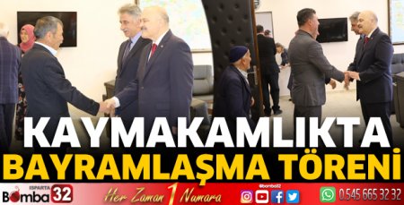 Kaymakamlıkta bayramlaşma töreni