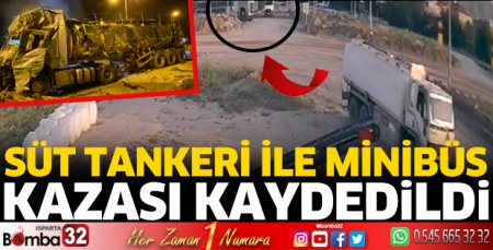 Kaza anı kameralara yansıdı