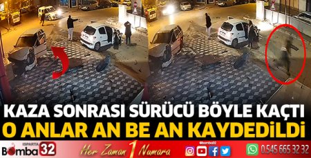 Kaza sonrası sürücü kaçtı