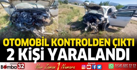 Kazada 2 kişi yaralandı