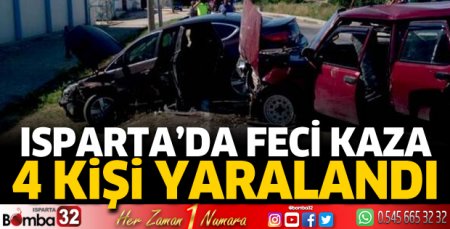 Kazada 4 kişi yaralandı
