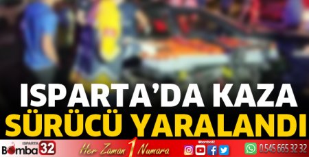 Kazada motosiklet sürücüsü yaralandı