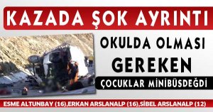 Kazada şok eden ayrıntı
