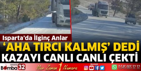 Kazayı canlı kaydetti