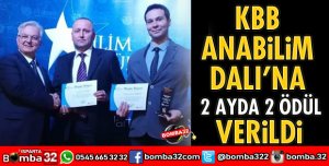 KBB ANABİLİM DALI’NA 2 AYDA 2 ÖDÜL