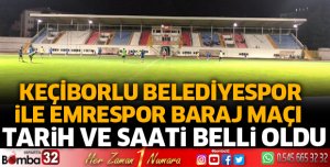 Keçiborlu Belediyespor ile Emrespor baraj maçı yapacak 