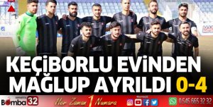 Keçiborlu Evinde Kaybetti 0-4