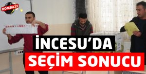 KEÇİBORLU İNCESU'DA SEÇİM SONUCU 