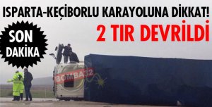 KEÇİBORLU YOLUNDA ÜST ÜSTE KAZALAR