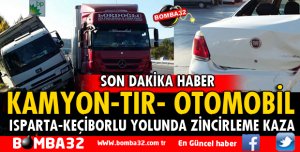 KEÇİBORLU YOLUNDA ZİNCİRLEME KAZA