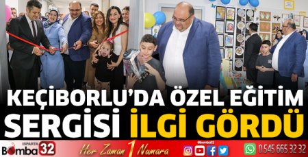 Keçiborlu’da özel eğitim sergisi ilgi gördü