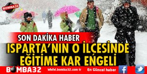 KEÇİBORLU'DA EĞİTİME KAR ENGELİ