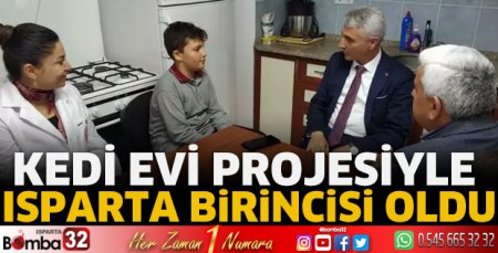 Kedi evi projesiyle birinci oldu