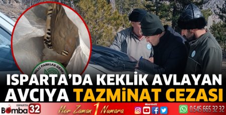 Keklik avlayan avcıya tazminat cezası 