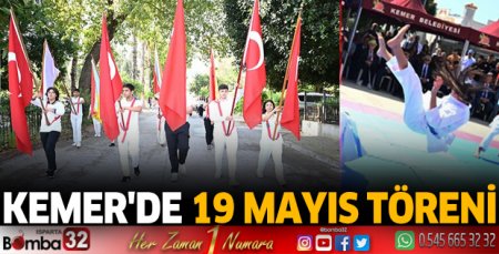 Kemer'de 19 Mayıs töreni