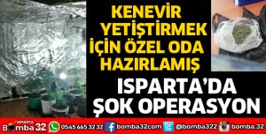 KENEVİR YETİŞTİRMEK İÇİN ÖZEL ODA HAZIRLAMIŞ
