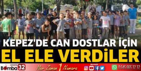 Kepez'de can dostlar için el ele verdiler