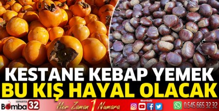 Kestane kebap yemek bu kış hayal olacak
