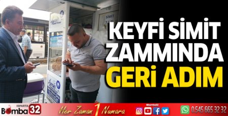 Keyfi simit zammında geri adım 