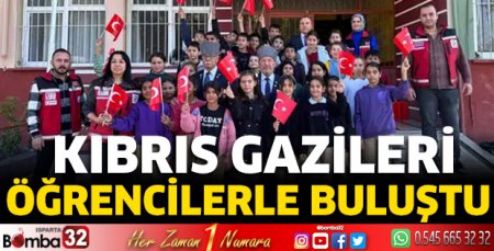 Kıbrıs gazileri öğrencilerle buluştu