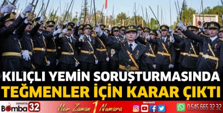'Kılıçlı yemin' soruşturmasında karar çıktı