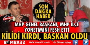 KİLİDİ KIRDI, BAŞKAN OLDU